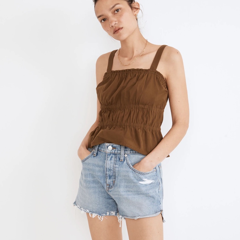 Madewell Relaxed Denim Shorts in Madera Wash: Side-Slit Edition